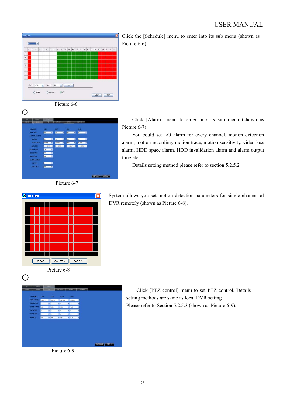 User manual, 3 ptz control | LT Security LTD451H6 User Manual | Page 28 / 33