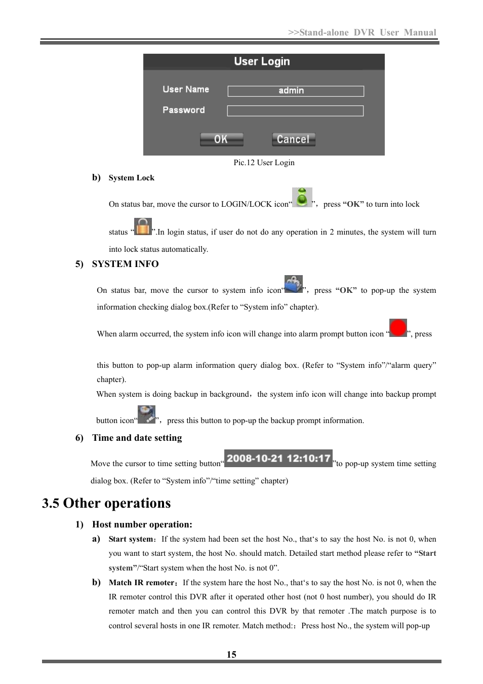 5 other operations, Other operations | LT Security LTD3446HT User Manual | Page 16 / 36