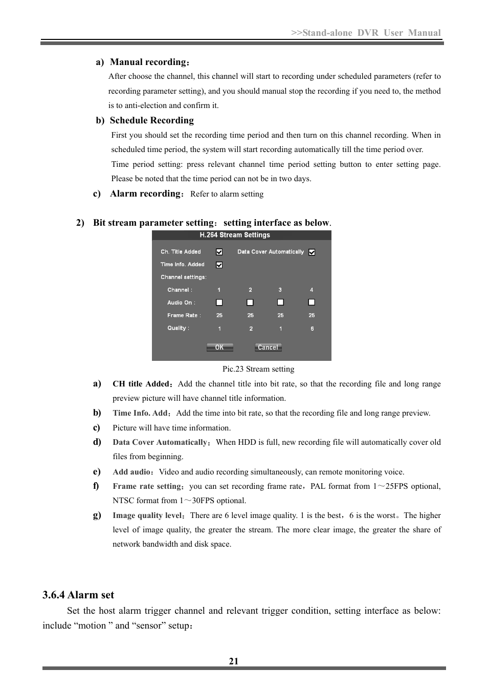 4 alarm set | LT Security LTD3446HT User Manual | Page 22 / 36