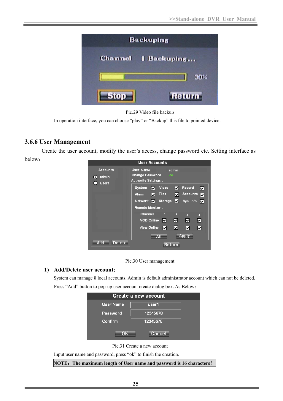 6 user management | LT Security LTD3446HT User Manual | Page 26 / 36