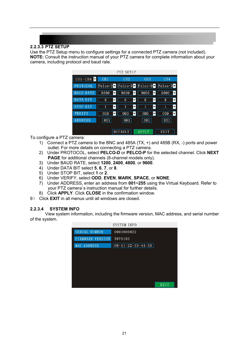 LT Security LTD7726 User Manual | Page 21 / 48