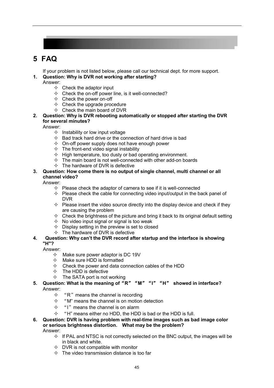 5 faq | LT Security LTD7726 User Manual | Page 45 / 48