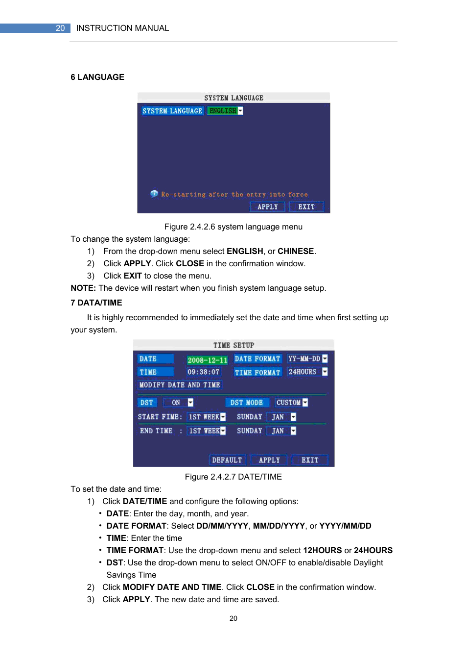 LT Security LTD7708 User Manual | Page 20 / 54