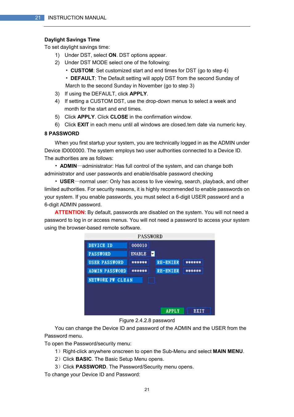 LT Security LTD7708 User Manual | Page 21 / 54