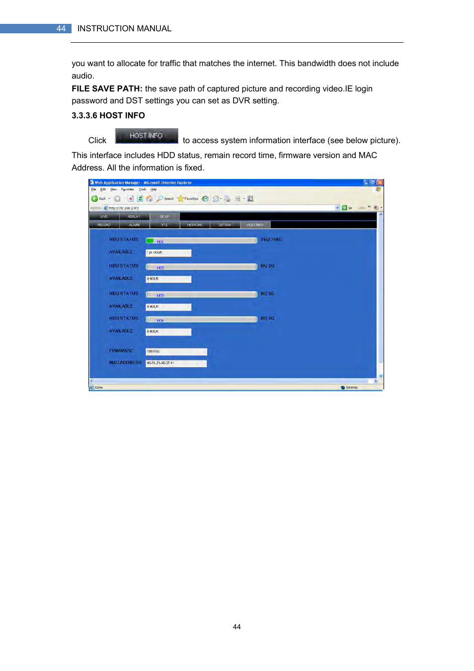 LT Security LTD7708 User Manual | Page 44 / 54