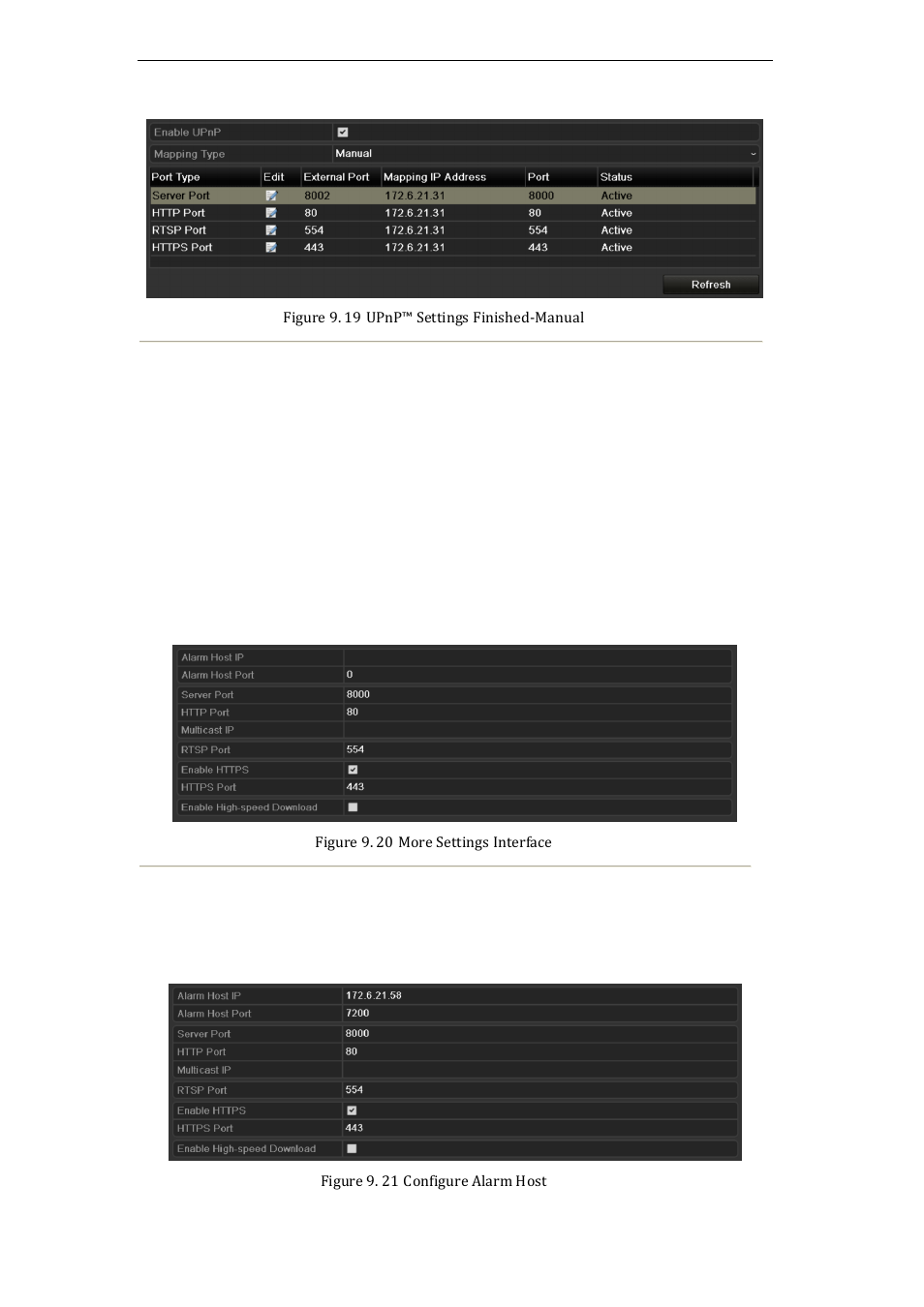 Configuring remote alarm host settings, 6 configuring remote alarm host settings | LT Security LTN7616-HT (Hybrid) User Manual | Page 129 / 193