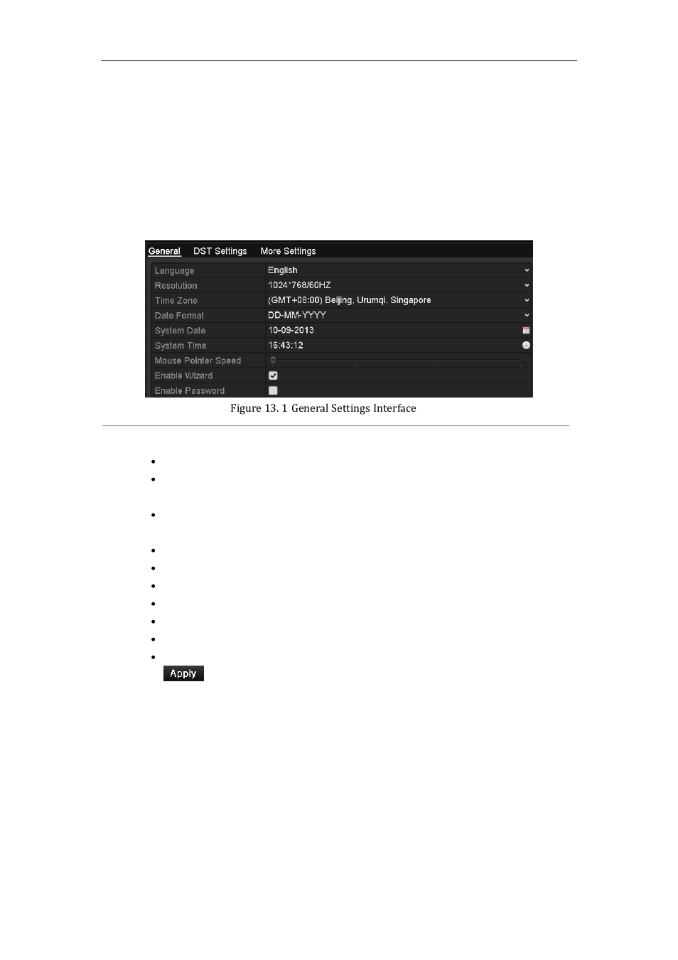 Configuring general settings, 1 configuring general settings | LT Security LTN7616-HT (Hybrid) User Manual | Page 173 / 193