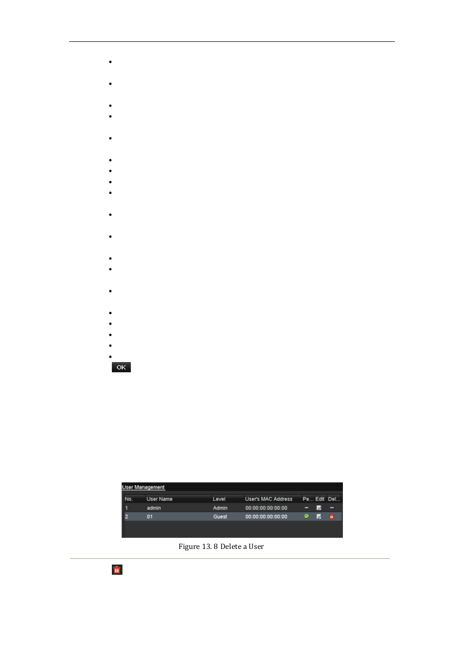 Deleting a user, 2 deleting a user | LT Security LTN7616-HT (Hybrid) User Manual | Page 178 / 193