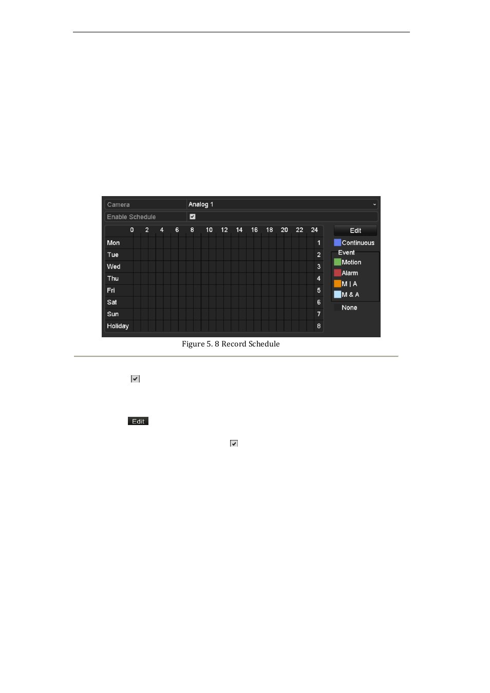 Configuring record schedule, 2 configuring record schedule | LT Security LTN7616-HT (Hybrid) User Manual | Page 56 / 193