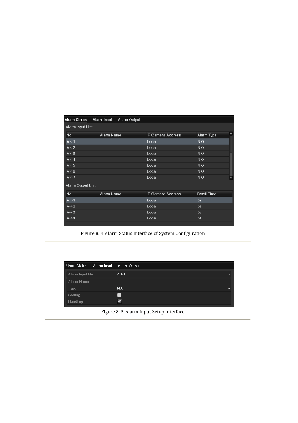 Setting sensor alarms, 2 setting sensor alarms | LT Security LTN8600 Series NVR (V2.3.2) User Manual | Page 119 / 215