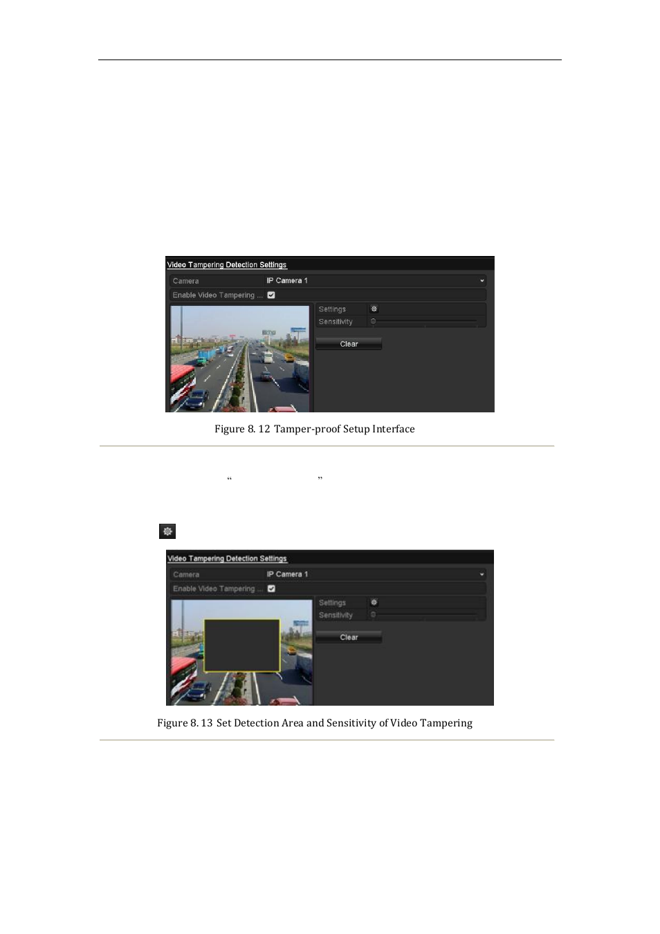 Detecting video tampering alarm, 4 detecting video tampering alarm | LT Security LTN8600 Series NVR (V2.3.2) User Manual | Page 124 / 215