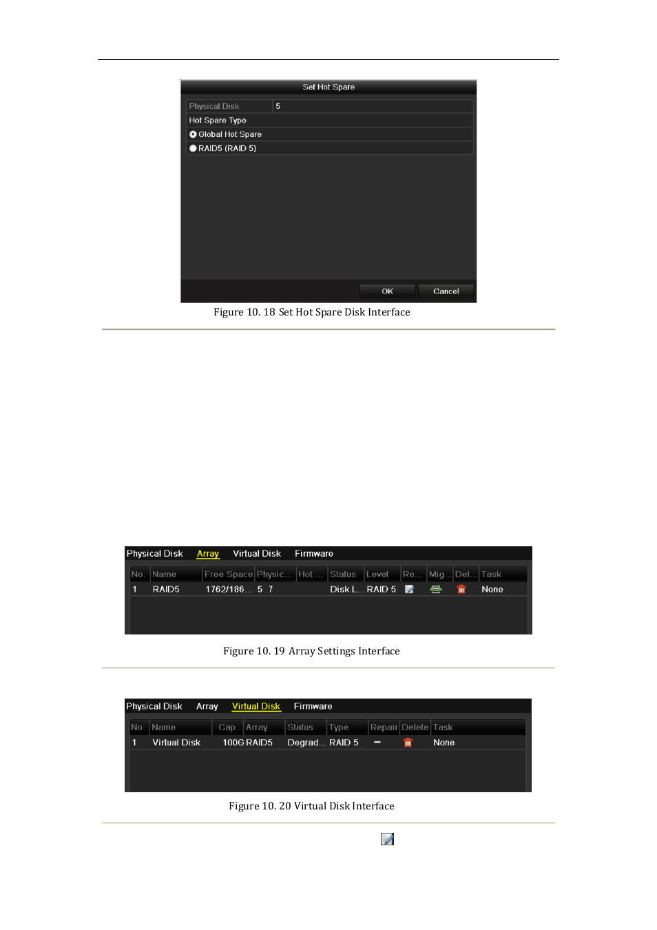 Manually rebuilding array, 2 manually rebuilding array | LT Security LTN8600 Series NVR (V2.3.2) User Manual | Page 159 / 215