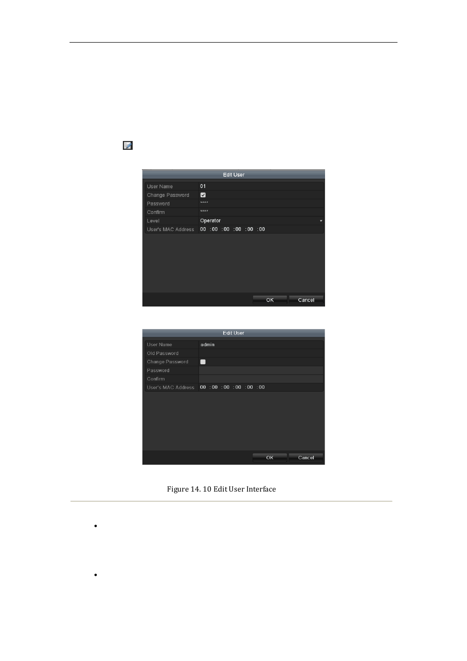 Editing a user, 3 editing a user | LT Security LTN8600 Series NVR (V2.3.2) User Manual | Page 207 / 215