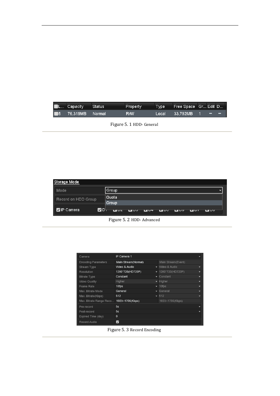 Configuring encoding parameters, 1 configuring encoding parameters | LT Security LTN8600 Series NVR (V2.3.2) User Manual | Page 63 / 215