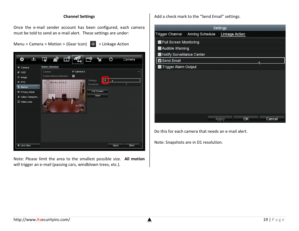 LT Security LTN7732-P8 Platinum Setup Guide User Manual | Page 19 / 24