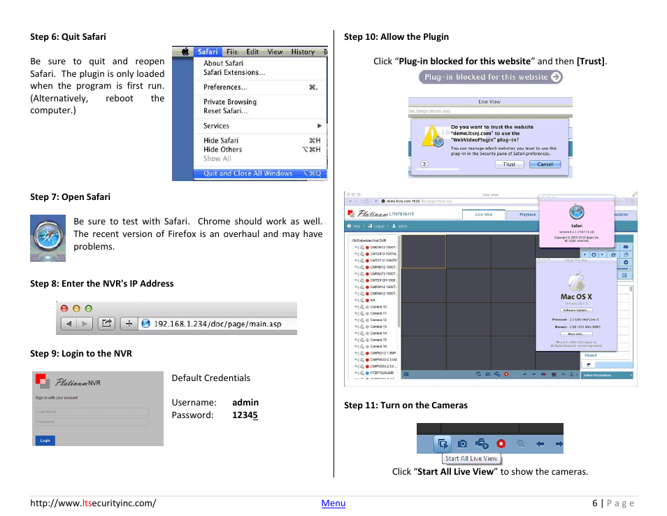 LT Security LTN7732-P8 Platinum Web Guide User Manual | Page 6 / 28