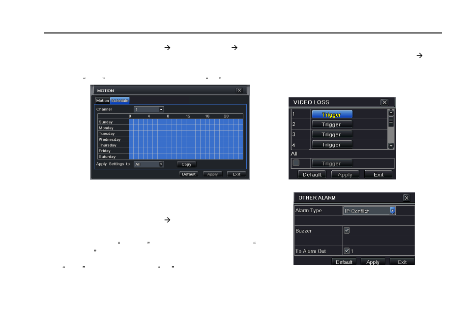 3 video loss, 4 other alarm | LT Security LTD2308SE-B User Manual | Page 40 / 116