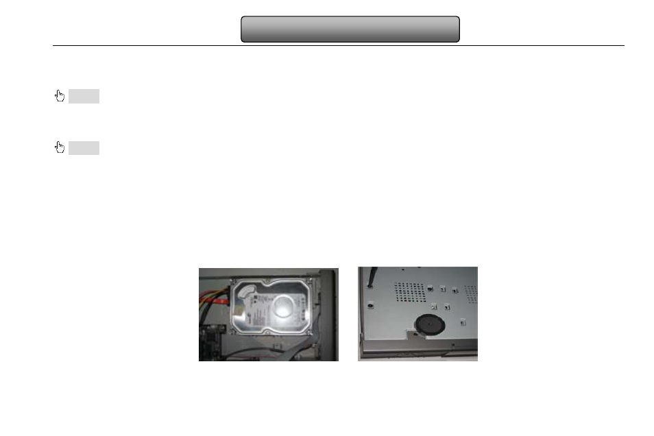 Hardware installation, Install hard drive, Step1: unscrew and open the top cover | Step3: mount the hdd as fig2.2, 2 hardware installation, 1 install hard drive | LT Security LTD2316SE-SL User Manual | Page 10 / 99