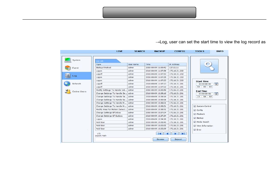 Remote management, Remote information search, 5 remote management | LT Security LTD2316SE-SL User Manual | Page 68 / 99