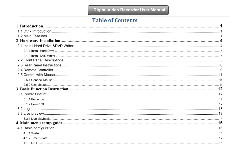 LT Security LTD2516HD-C User Manual | Page 3 / 113