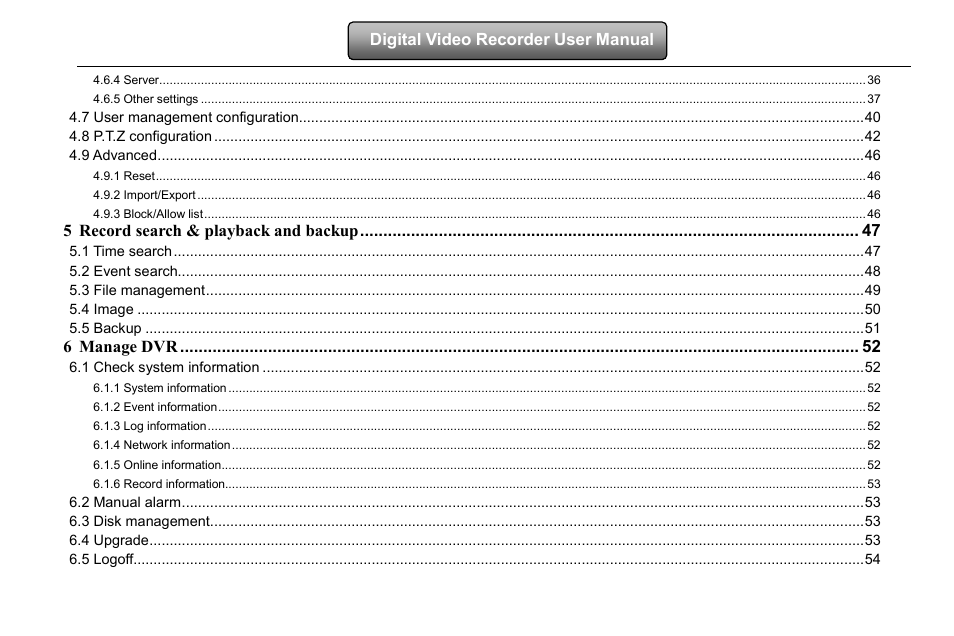 LT Security LTD2516HD-C User Manual | Page 5 / 113