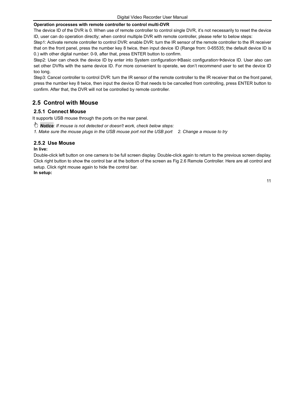 5 control with mouse | LT Security LTD7926 User Manual | Page 17 / 111