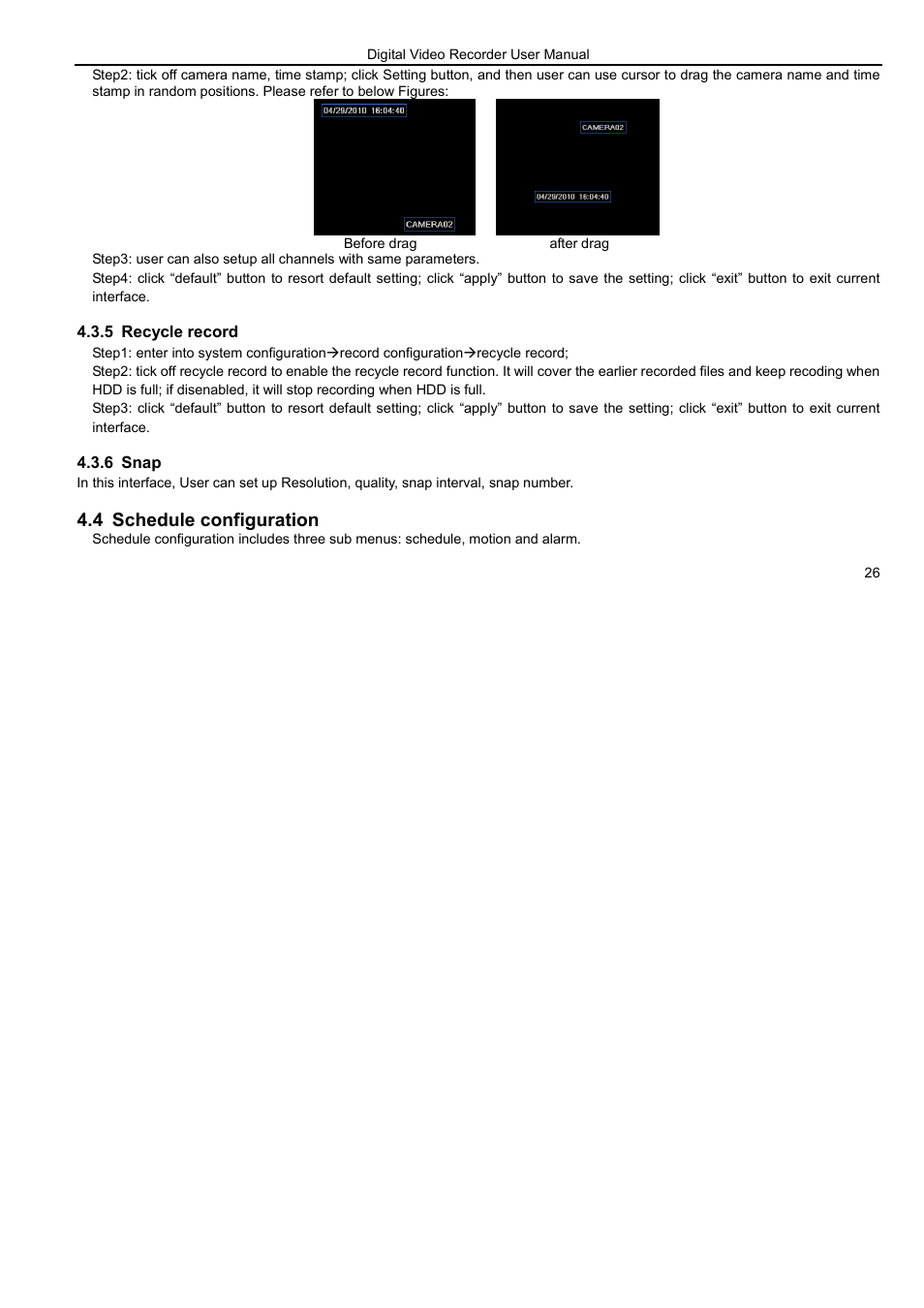 4 schedule configuration | LT Security LTD7926 User Manual | Page 32 / 111