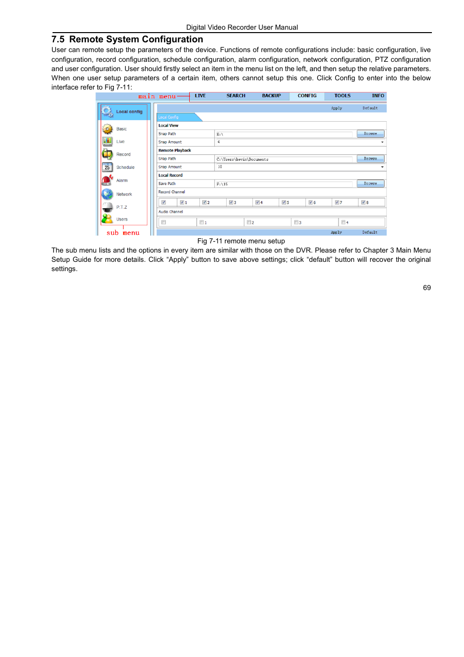 5 remote system configuration | LT Security LTD7926 User Manual | Page 75 / 111