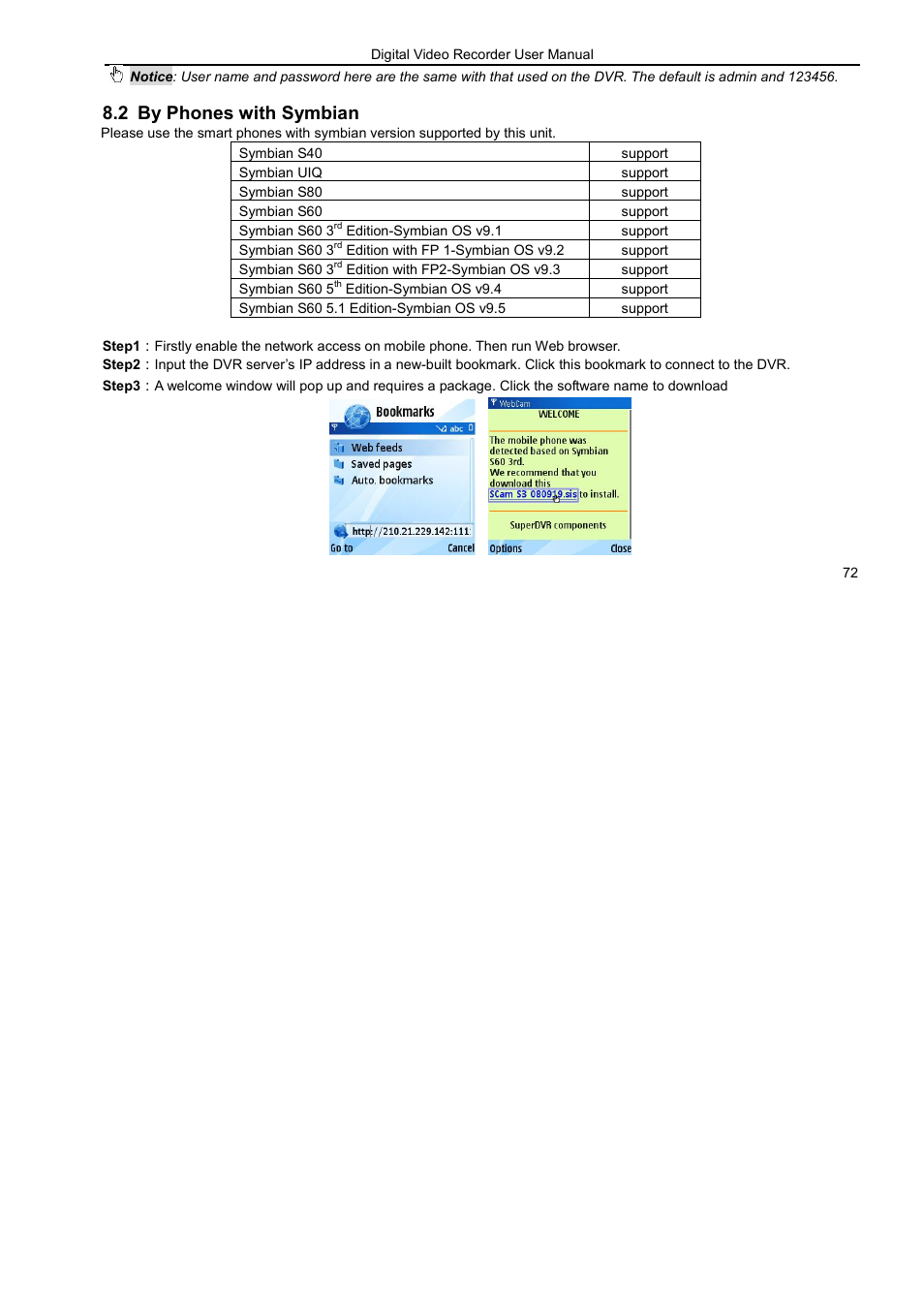 2 by phones with symbian | LT Security LTD7926 User Manual | Page 78 / 111