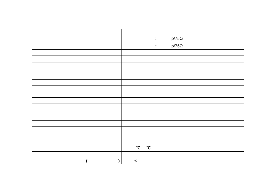Appendix d, Ch specifications | LT Security LTD2508SE User Manual | Page 105 / 107
