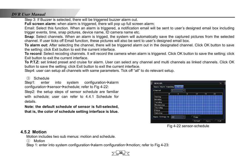 Motion, 2 motion | LT Security LTD2432MD User Manual | Page 36 / 110