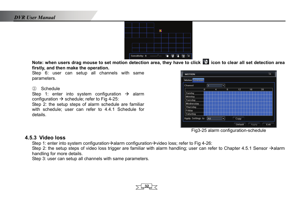 Video loss, 3 video loss | LT Security LTD2432MD User Manual | Page 38 / 110