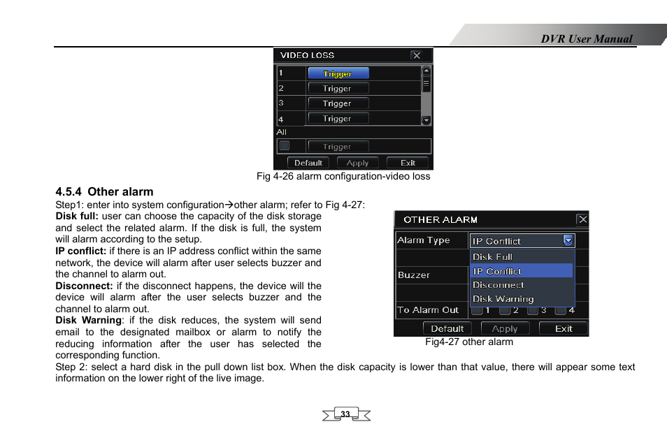 Other alarm, 4 other alarm | LT Security LTD2432MD User Manual | Page 39 / 110