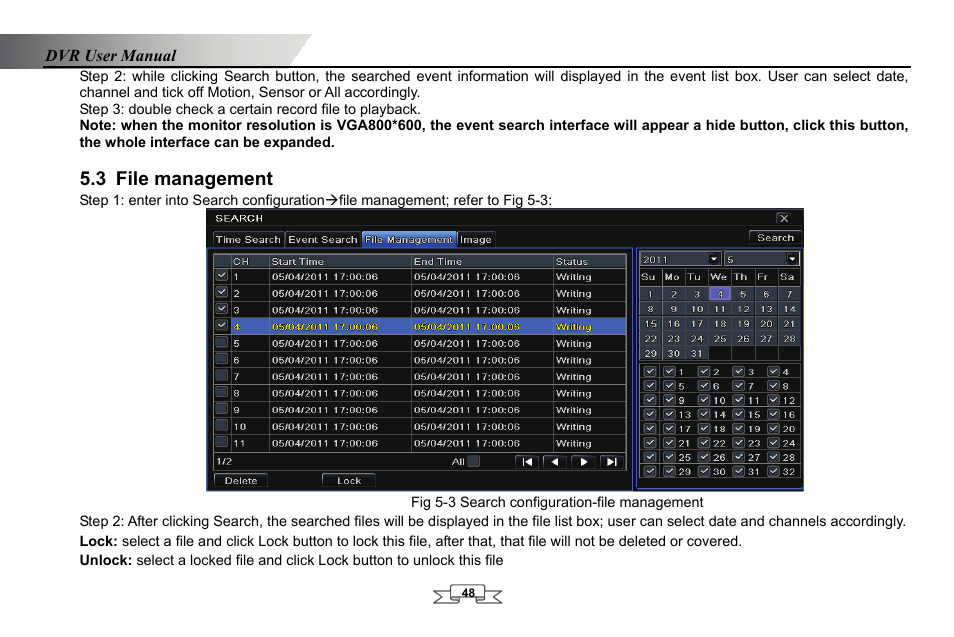 File management, 3 file management | LT Security LTD2432MD User Manual | Page 54 / 110