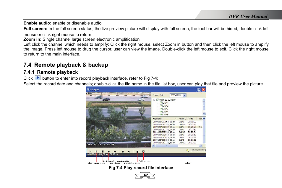 Remote playback & backup, Remote playback, 4 remote playback & backup | 1 remote playback | LT Security LTD2432MD User Manual | Page 68 / 110