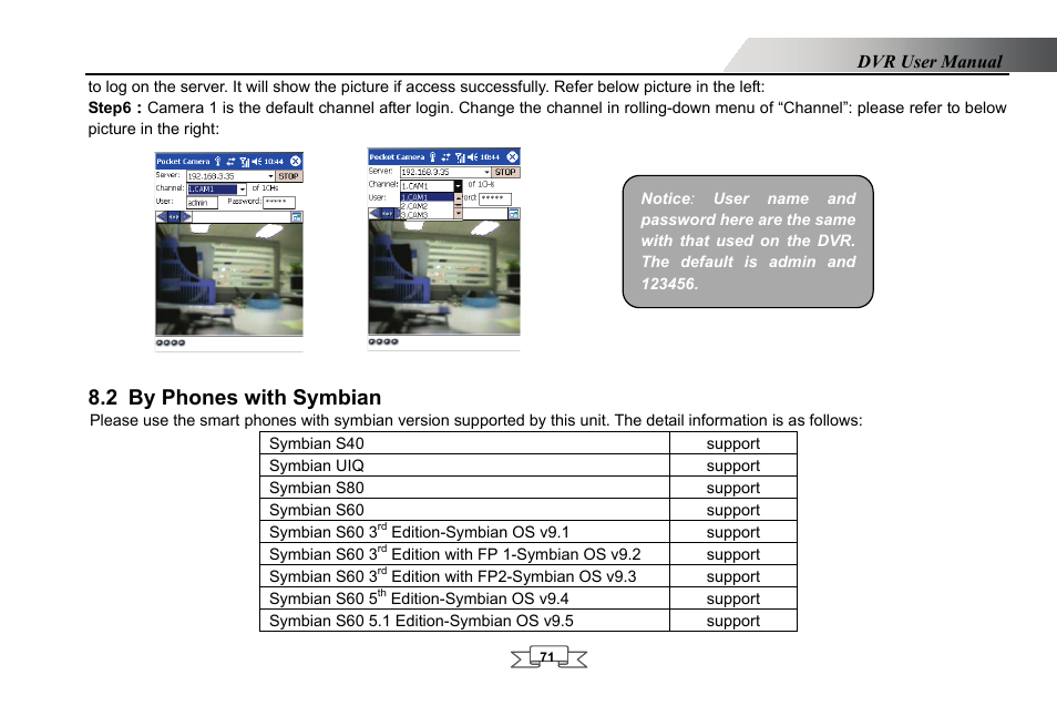 By phones with symbian, 2 by phones with symbian | LT Security LTD2432MD User Manual | Page 77 / 110