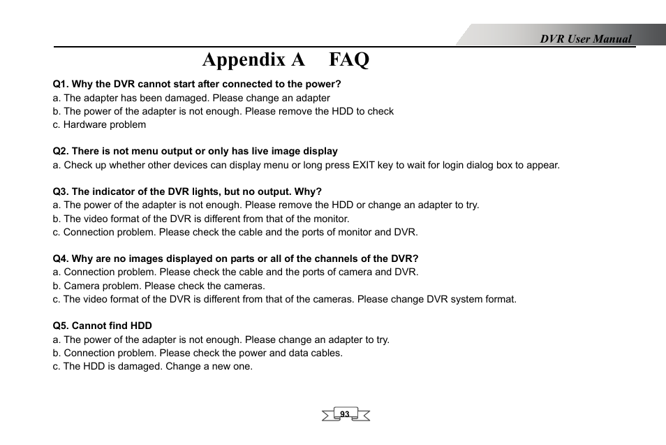 Appendix a faq | LT Security LTD2432MD User Manual | Page 99 / 110