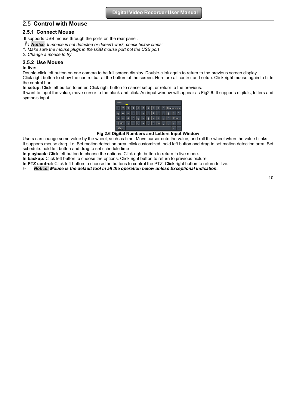 5 control with mouse | LT Security LTD7904 User Manual | Page 16 / 106