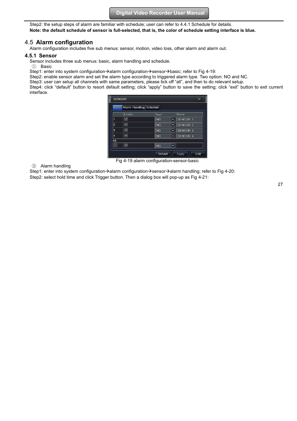 5 alarm configuration | LT Security LTD7904 User Manual | Page 33 / 106