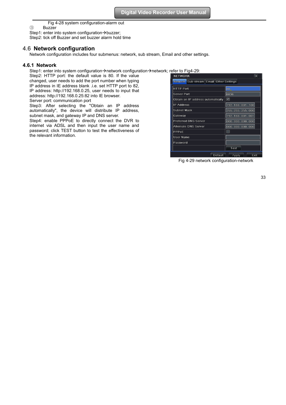 6 network configuration | LT Security LTD7904 User Manual | Page 39 / 106