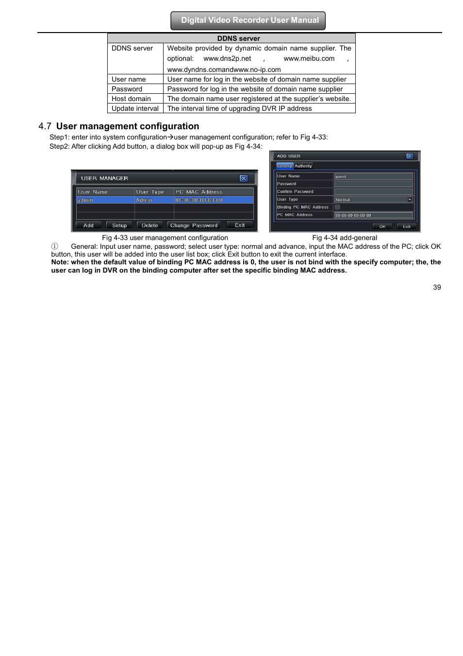 7 user management configuration | LT Security LTD7904 User Manual | Page 45 / 106