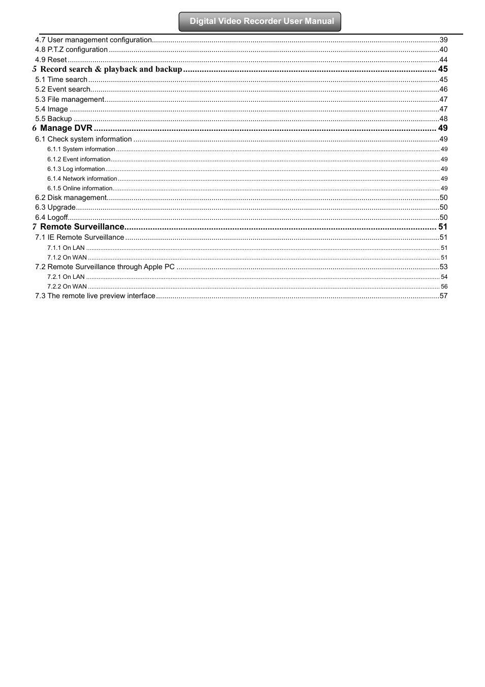 LT Security LTD7904 User Manual | Page 5 / 106