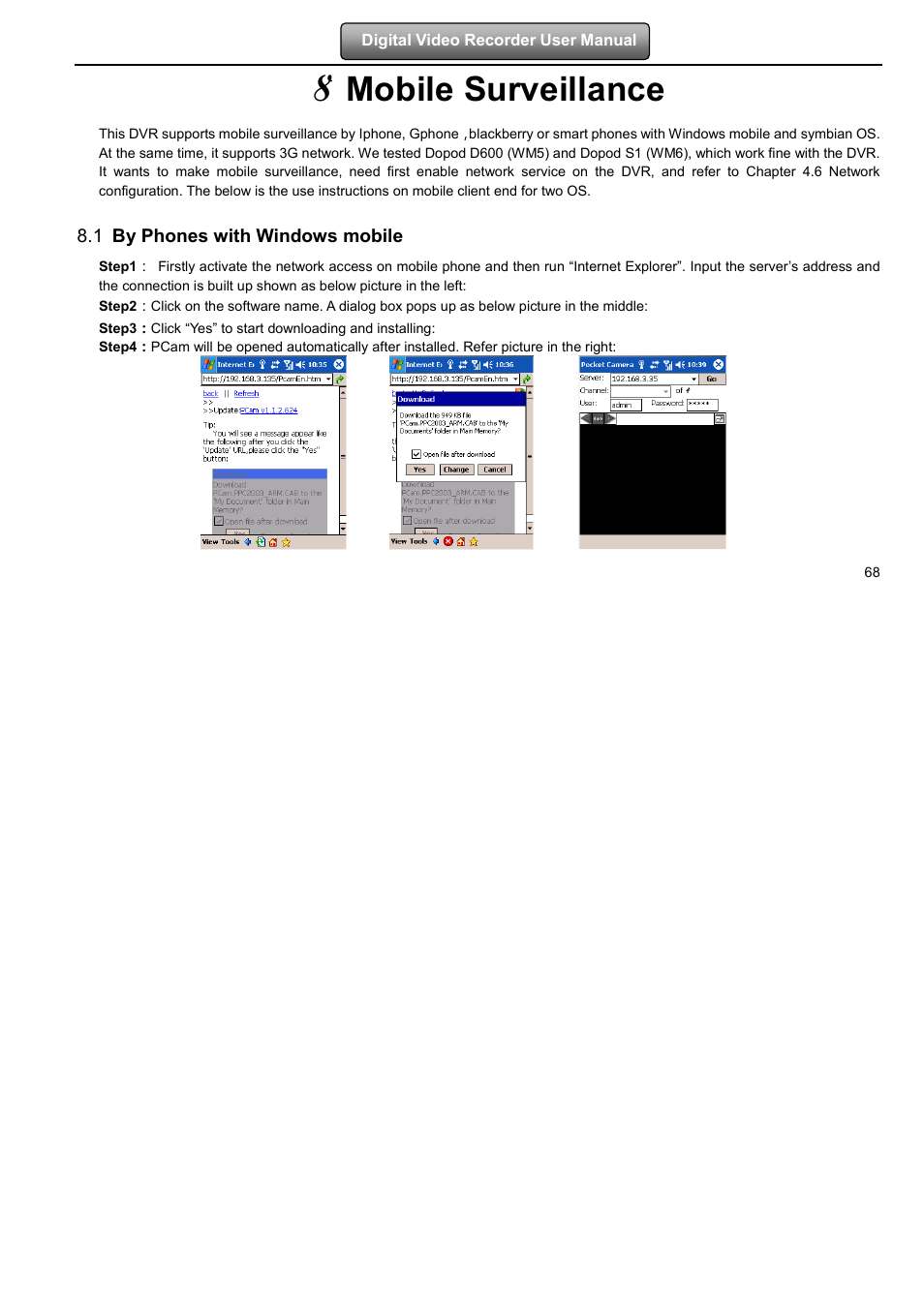 Mobile surveillance | LT Security LTD7904 User Manual | Page 74 / 106