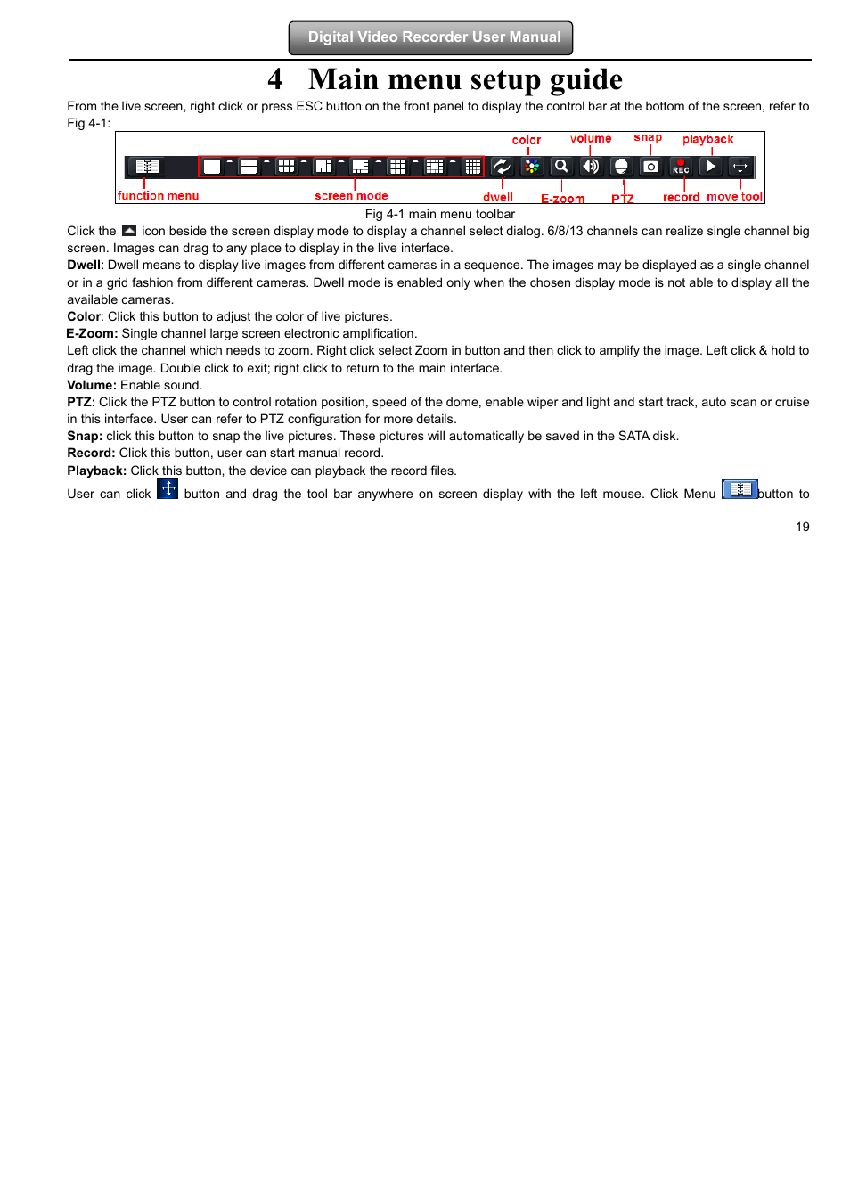 4 main menu setup guide | LT Security LTD2508FD User Manual | Page 25 / 111