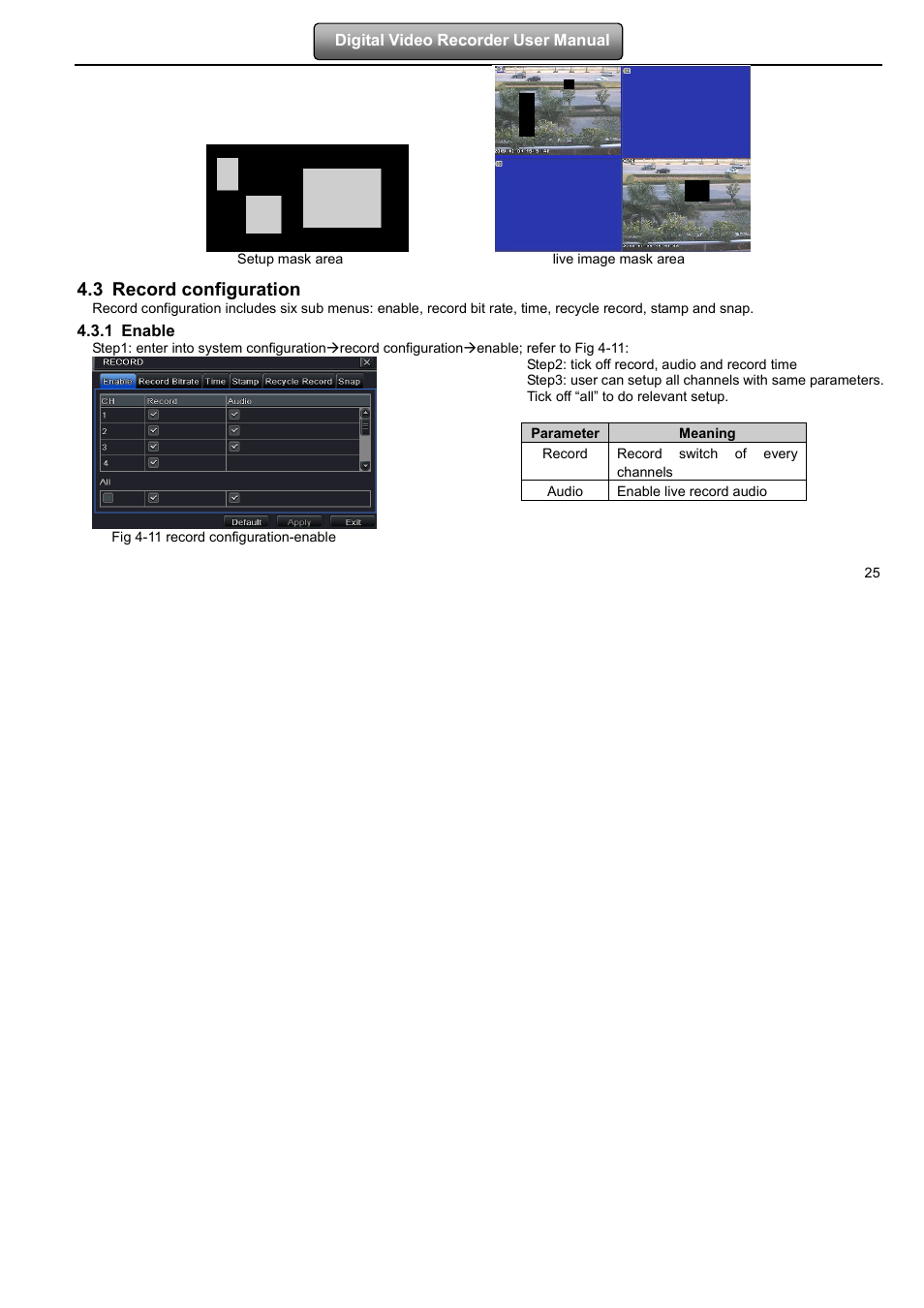 3 record configuration | LT Security LTD2508FD User Manual | Page 31 / 111