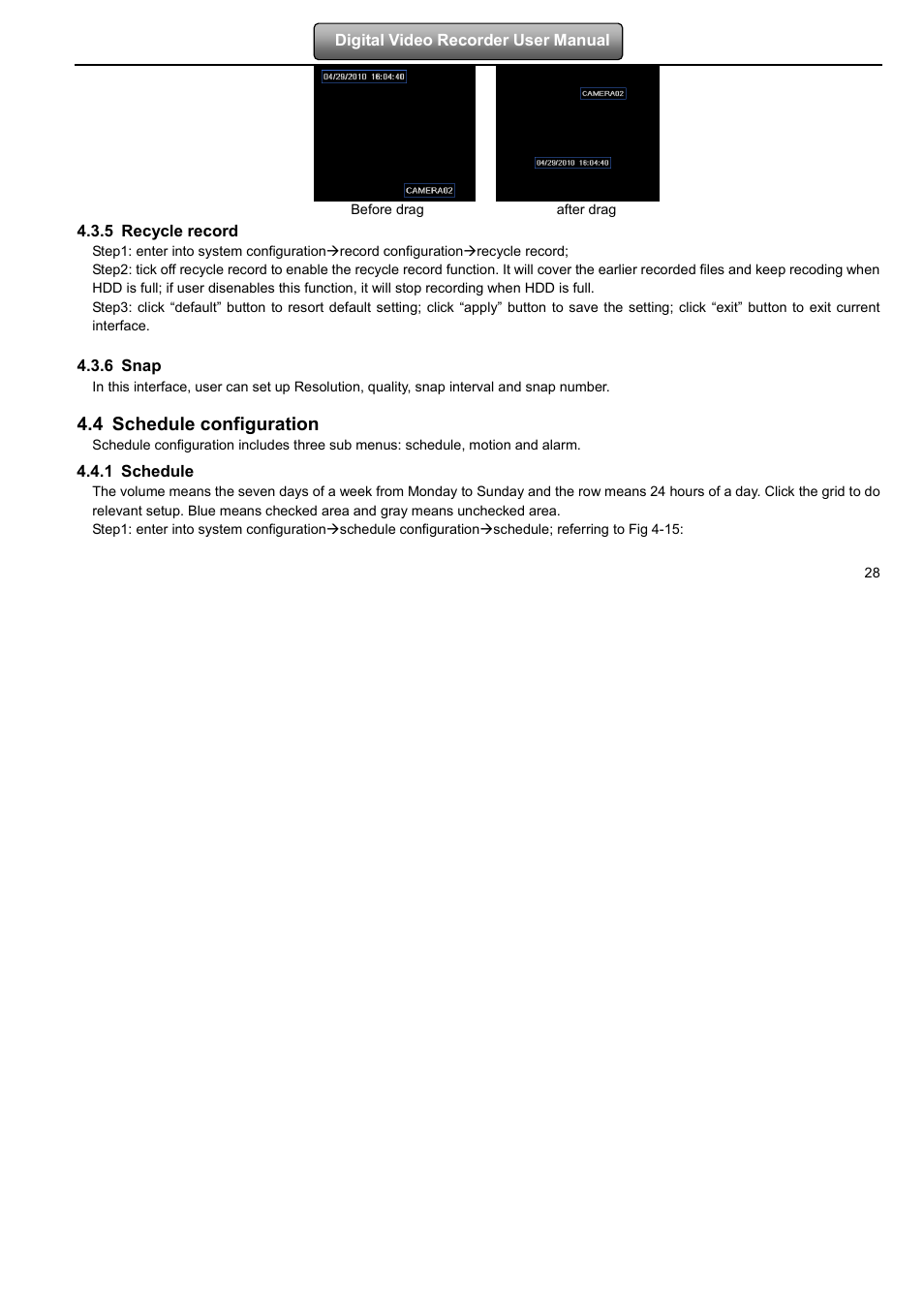 4 schedule configuration | LT Security LTD2508FD User Manual | Page 34 / 111