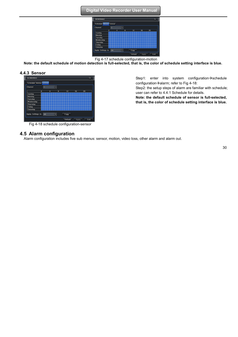 5 alarm configuration | LT Security LTD2508FD User Manual | Page 36 / 111