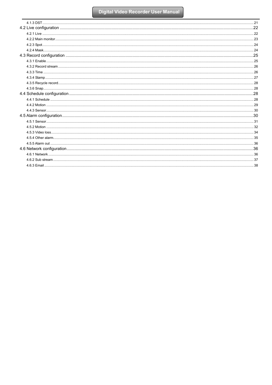 LT Security LTD2508FD User Manual | Page 4 / 111