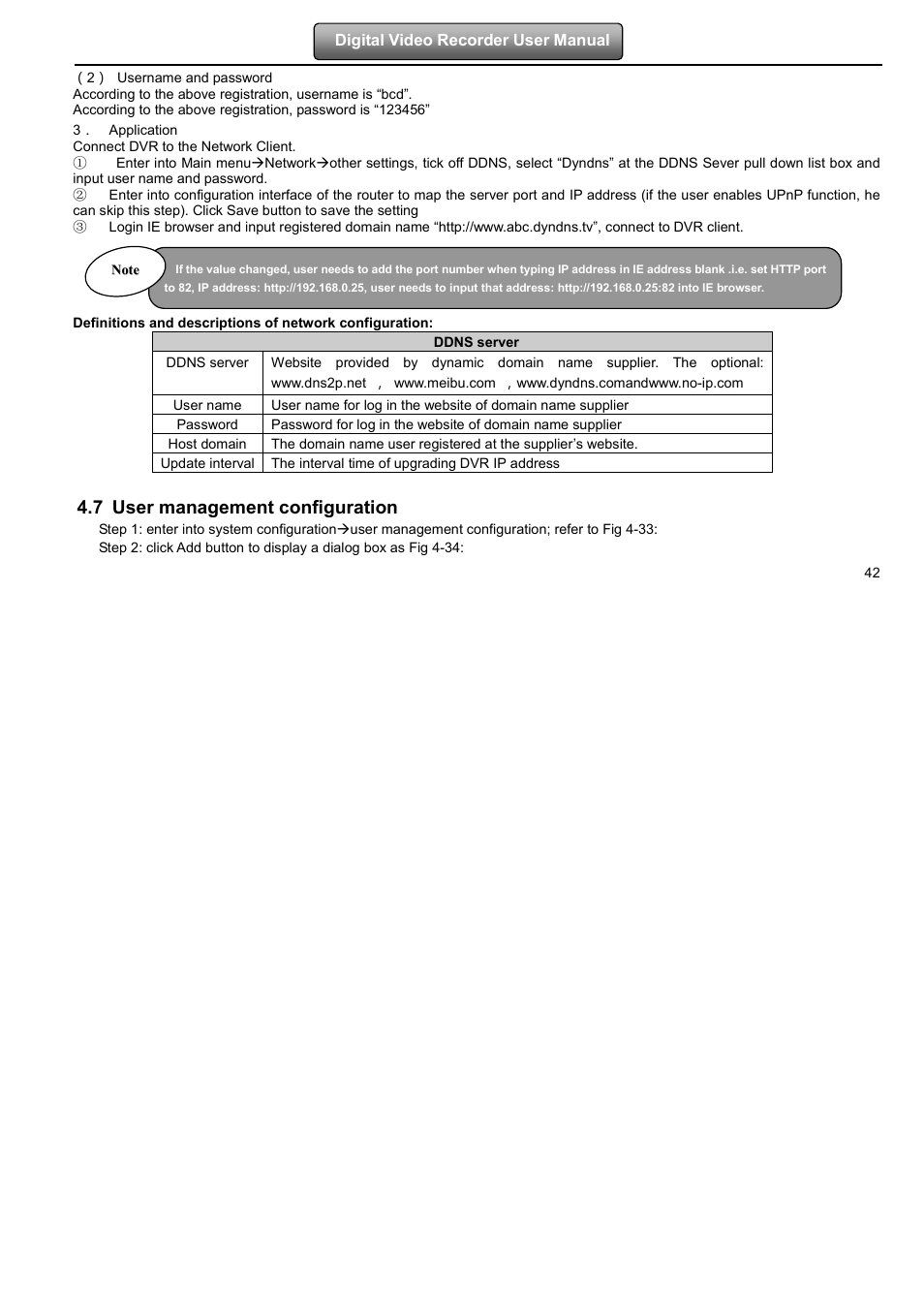 7 user management configuration | LT Security LTD2508FD User Manual | Page 48 / 111