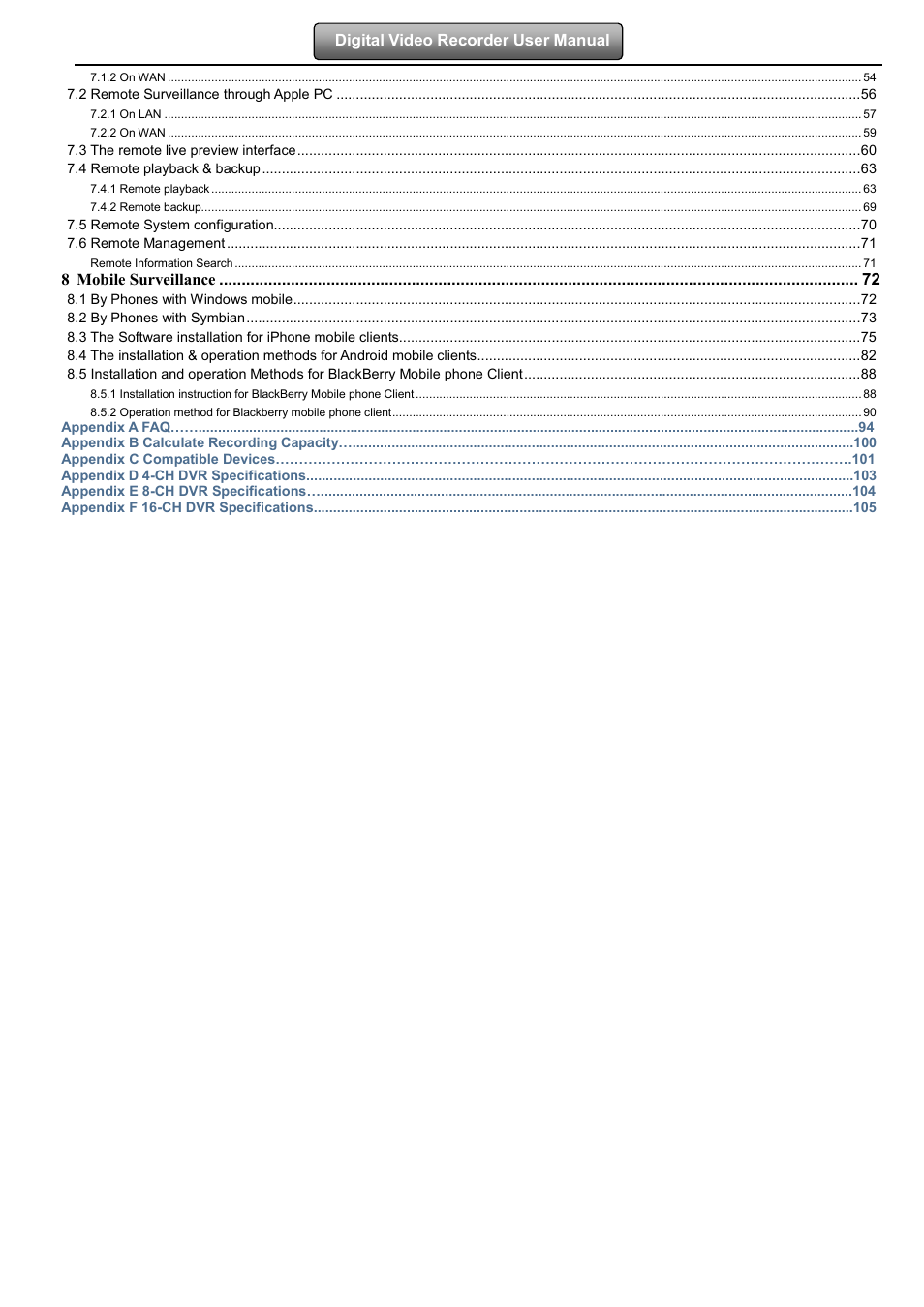 LT Security LTD2508FD User Manual | Page 6 / 111
